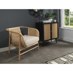 Desser Seoul Cream Boucle Latte Rattan Chair - Size: Single - Desser Furniture - Wilko - thumbnail 6