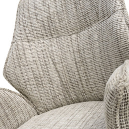 Baltimore Set of 2 Tweed Toffee Swivel Dining Chair - Shankar - Wilko - thumbnail 7