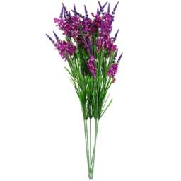 Leaf Dark Pink Larkspur Artificial Stem 80cm 6 Pack - Size: 80 x 10 x 10cm - Green - Wilko