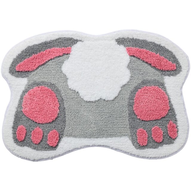 Bunny Bath Mat Grey - Wilko - image 1