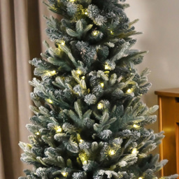 Xmas Haus Pre Lit Frosty Pine Artificial Christmas Tree 6ft - White - Wilko - thumbnail 6