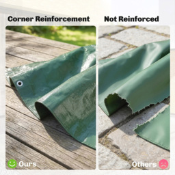 Outsunny Green Waterproof Tear-Resistant Tarpaulin Sheet 300 x 400cm - Size: 0.1 x 400 x 300cm - Wilko - thumbnail 6
