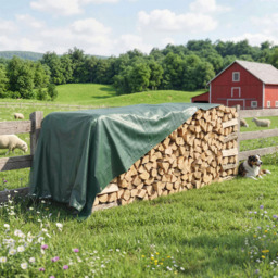 Outsunny Green Waterproof Tear-Resistant Tarpaulin Sheet 300 x 400cm - Size: 0.1 x 400 x 300cm - Wilko - thumbnail 7
