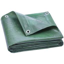 Outsunny Green Waterproof Tear-Resistant Tarpaulin Sheet 300 x 400cm - Size: 0.1 x 400 x 300cm - Wilko - thumbnail 1
