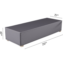 Platinum AeroCover Waterproof Outdoor Loungebed Cover 40 x 75 x 210cm - Size: 40 x 75 x 75cm - Grey - Wilko - thumbnail 7