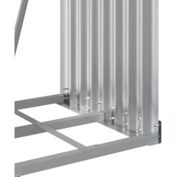 vidaXL Anthracite Galvanised Steel Firewood Log Holder 100 x 40 x 45cm - Grey - Wilko - thumbnail 6