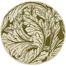 Origins Heritage Moss Circular Rug 200cm - Size: 200 x 200cm - Green - Origins Rugs - Wilko