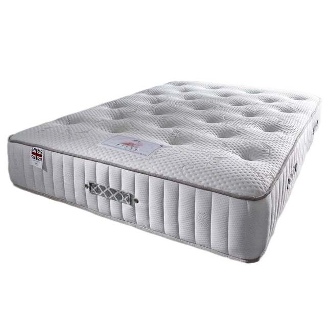Aspire Furniture Double Natural Cashmere Pocket Mattress - White - Aspire Beds - Wilko - image 1