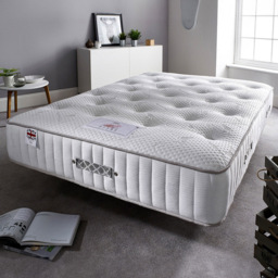 Aspire Furniture Double Natural Cashmere Pocket Mattress - White - Aspire Beds - Wilko - thumbnail 3