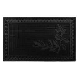 JVL Foliage Rubber Scraper Doormat 45 x 75cm - JVL Homewares - Wilko - thumbnail 1