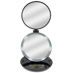 Innoteck LED Travel Mirror - Size: 23 x 11.43 x 11.43cm - Black - Wilko - thumbnail 5