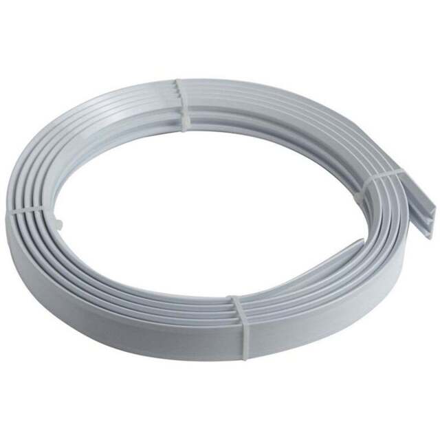 New Edge Blinds 500cm Coiled Streamline PVC White Curtain Track - Wilko - image 1