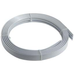 New Edge Blinds 500cm Coiled Streamline PVC White Curtain Track - Wilko