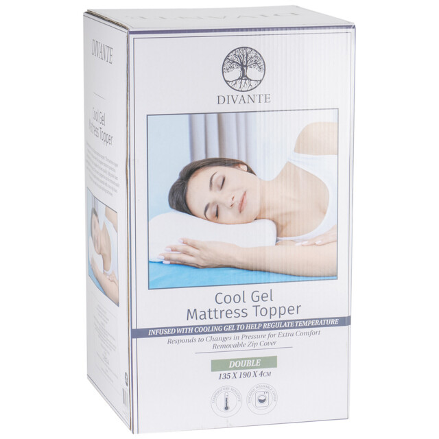 Divante Double Cool Gel Mattress Topper - Wilko - image 1