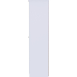 Crowndale Yarmouth 2 Door White Tall Wardrobe Ready Assembled - Wilko - thumbnail 4