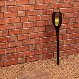 Luxform LED Solar Powered Flame Art Deco Torch - Size: 12 x 12 x 78cm - Black - Wilko - thumbnail 6