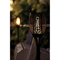 Luxform LED Solar Powered Flame Art Deco Torch - Size: 12 x 12 x 78cm - Black - Wilko - thumbnail 5