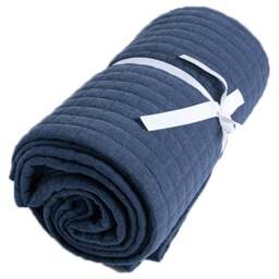 Serene Navy Crompton Cobalt Throw 150 x 200cm - Blue - Wilko - thumbnail 1