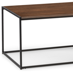 Julian Bowen Tribeca Walnut Coffee Table - Size: 60 x 110 x 45cm - Black - Wilko - thumbnail 5
