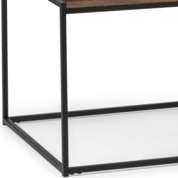 Julian Bowen Tribeca Walnut Coffee Table - Size: 60 x 110 x 45cm - Black - Wilko - thumbnail 6