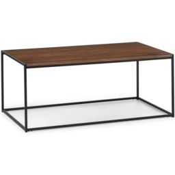 Julian Bowen Tribeca Walnut Coffee Table - Size: 60 x 110 x 45cm - Black - Wilko - thumbnail 3