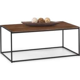 Julian Bowen Tribeca Walnut Coffee Table - Size: 60 x 110 x 45cm - Black - Wilko - thumbnail 4