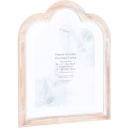 Maeve Wooden Mounted Frame Natural 11 x 14inch - The Port. Co Gallery - Wilko - thumbnail 4