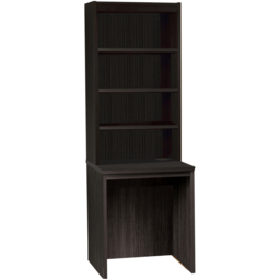 R White Cabinets 4 Shelf Small Laptop Desk with Hutch Black - Size: 182.8 x 60 x 54cm - Wilko - thumbnail 3