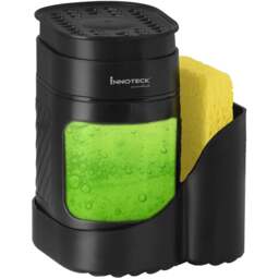 Innoteck Essentials Sink Organiser with 3 in 1 Dish Soap Dispenser - Size: 14.3 x 11.5 x 10cm - Black - Wilko