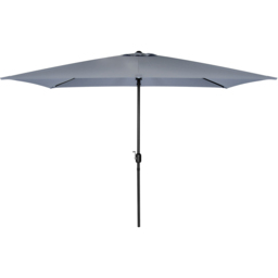 Charles Bentley Grey Rectangle Crank Parasol 3m - Wilko