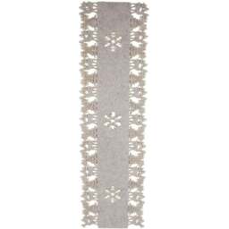 Festive Felt Table Runner - Grey - Wilko