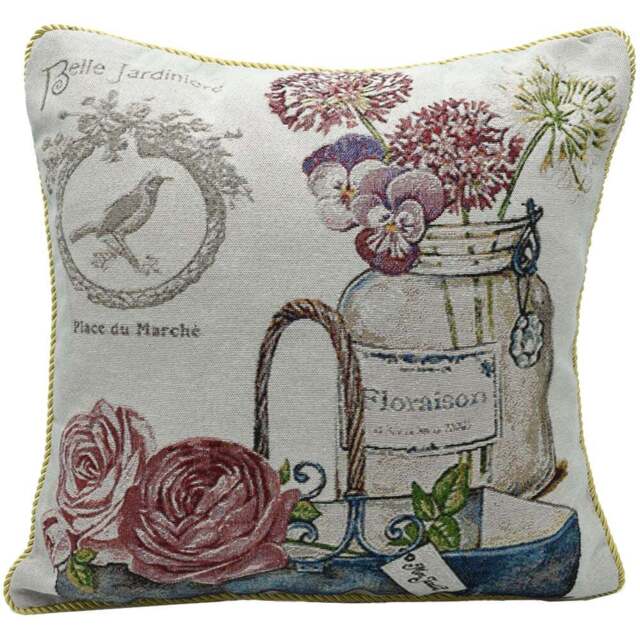 Velosso Jardine Tapestry Filled Cushion 43 x 43cm 2 Pack - n/a - Wilko - image 1