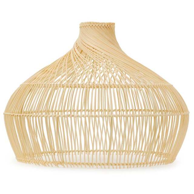 ValueLights Anais Natural Rattan Pendant Shade - Size: 34.5 x 45.5 x 45.5cm - Brown - Wilko - image 1