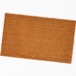 Eselle Astley Plain Natural Coir Door Mat 45 x 75cm - Size: 45 x 75 x 1.5cm - Brown - Wilko - thumbnail 4