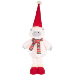 Extendable Christmas Yeti 115cmRed and White - Santa's Chalet - Wilko