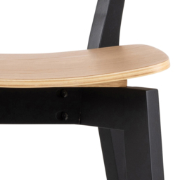 Florence Roxby Bar Black and Oak Bar Stool Set of 2 - Furniture To Go - Wilko - thumbnail 7