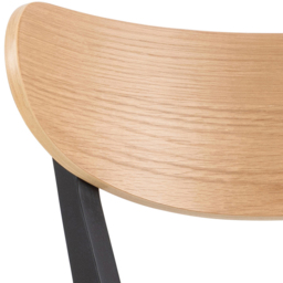 Florence Roxby Bar Black and Oak Bar Stool Set of 2 - Furniture To Go - Wilko - thumbnail 6