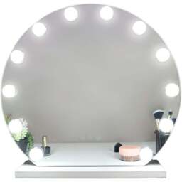 Lila Round Light Up LED Mirror - Wilko