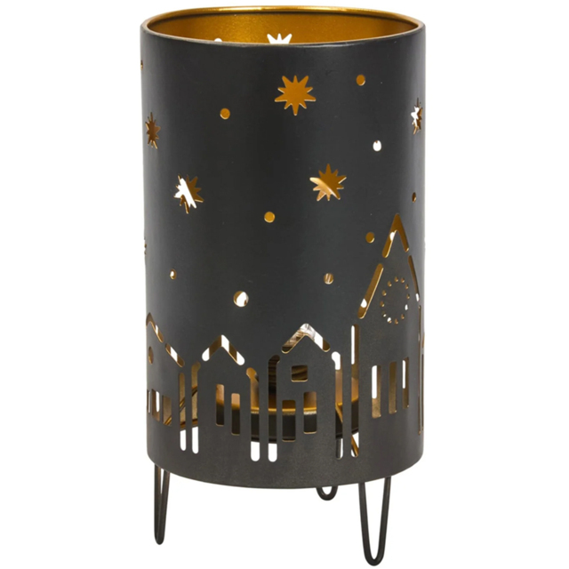 Marco Paul Night Sky Lantern Decoration - Size: 24 x 13 x 13cm - Silver - Wilko - image 1
