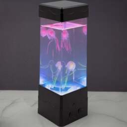Global Gizmos Square Jellyfish Aquarium Lamp 9 inch - Size: 23 x 9 x 9cm - Multi - Wilko - thumbnail 1