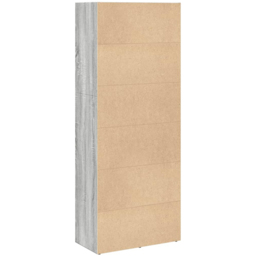 vidaXL 4 Shelf Grey Sonoma Bookcase - Size: 152 x 30 x 60cm - Wilko - thumbnail 6