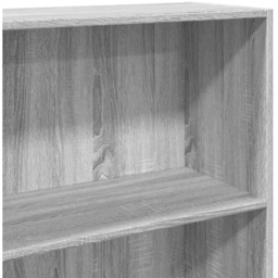 vidaXL 4 Shelf Grey Sonoma Bookcase - Size: 152 x 30 x 60cm - Wilko - thumbnail 7