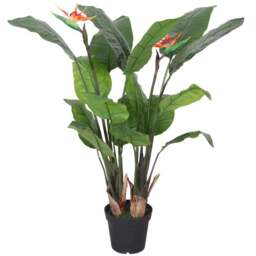 Leaf Bird of Paradise Artificial Plant in Pot 120cm - Size: 120 x 80 x 80cm - Green - Wilko - thumbnail 1