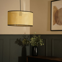 ValueLights Reni Cane Large Shade - Size: 25 x 45 x 45cm - Cream - Wilko - thumbnail 3