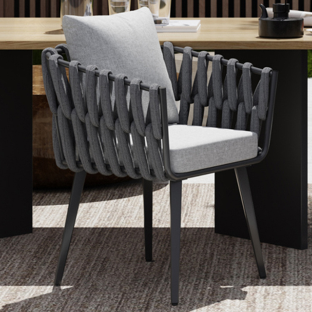 tectake Anthracite Aluminium Lugano Chair - Size: 73 x 61 x 60cm - Grey - Wilko - image 1