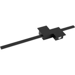 Living and Home Modern Black Aluminium LED Wall Light 11W - Size: 15.5 x 60 x 4cm - Wilko