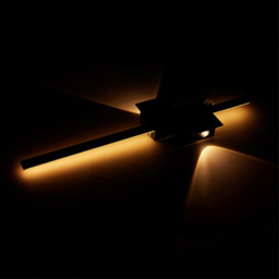 Living and Home Modern Black Aluminium LED Wall Light 11W - Size: 15.5 x 60 x 4cm - Wilko - thumbnail 3