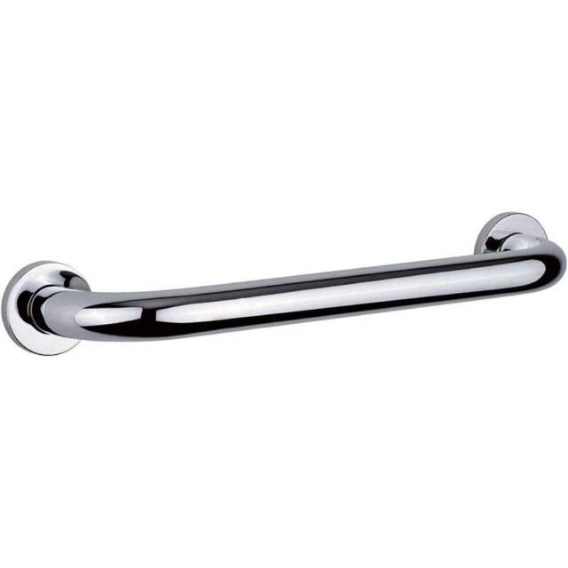 Nes Home Chrome Wall Mounted Straight Grab Bar 380mm - Size: 5 x 38 x 5cm - Silver - Wilko - image 1