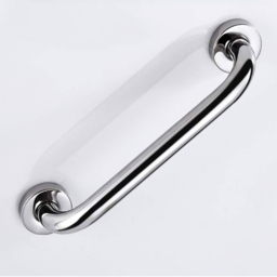 Nes Home Chrome Wall Mounted Straight Grab Bar 380mm - Size: 5 x 38 x 5cm - Silver - Wilko - thumbnail 3