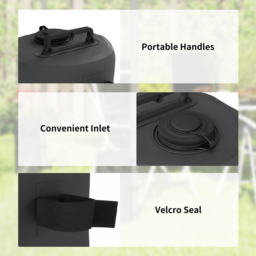 Outsunny Set of 4 Black Gazebo Water Weights Bags - Size: 35.2 x 20 x 20cm - Wilko - thumbnail 7